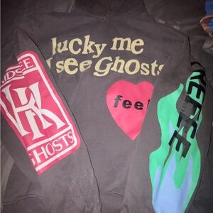 Kanye West Lucky Me I See Ghosts Hoodie with Colorful Prints